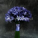 bukiet ślubny niebieskie kwiaty